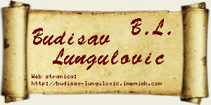 Budisav Lungulović vizit kartica